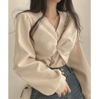 miniministore/ミニミニストア miniministore フロントねじり シャツブラウス Vネック/507963495