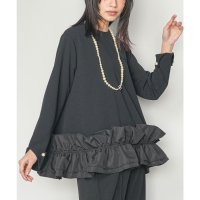 mili an deni/ミリアンデニ mili an deni 裾異素材フリルプルオーバー/507963500