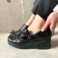 HERMOSA/エレモーサ HERMOSA 【日本製】【4E幅】【軽量】【柔らか本革】ふかふか らくらく つま先ゆったり エアーソール 結びリボンコンフォートシューズ/507963659