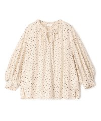 Ballsey/ドットプリント フリルネックブラウス/507964219