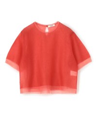 MACPHEE/シアーレイヤー クルーネックプルオーバー/507964220