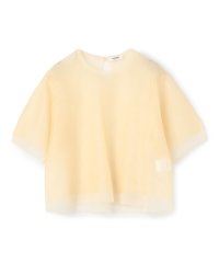 MACPHEE/シアーレイヤー クルーネックプルオーバー/507964220