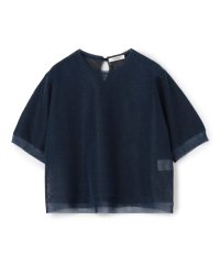 MACPHEE/シアーレイヤー クルーネックプルオーバー/507964220