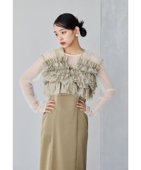 niana/ニアナ niana タフタチュールベストセットドレス 3点セット ボレロ ブラウス ワンピース 結婚式 成人式 二次会 同窓会 パーティードレス オケージョンド/507964604