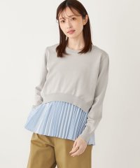 SHIPS Colors WOMEN/SHIPS Colors:〈手洗い可能〉ヘムプリーツ ドッキング ニット/507964641