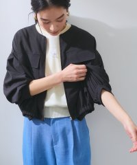VIS/【WEB限定】気流染めリネンライクダブルポケットブルゾン【防シワ/UVケア/接触冷感/洗える】/507965025