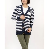 SILVIAN HEACH/シルビアン ヒーチ SILVIAN HEACH 切替ボーダーVネックカーディガン/507965222