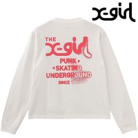 X-girl/エックスガール X－girl RUSTY LOGO L/S TEE WHITE [105251011018 SS25]/507965238