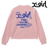 X-girl/エックスガール X－girl RUSTY LOGO L/S TEE WHITE [105251011018 SS25]/507965238