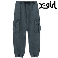 X-girl/エックスガール X－girl FADED CARGO SWEAT PANTS PURPLE [105251031007 SS25]/507965240