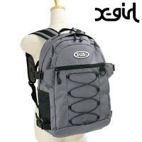 X-girl/エックスガール X－girl OVAL LOGO BUNGEE CORD BACKPACK GREY [105251053006 SS25]/507965241