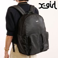 X-girl/エックスガール X－girl LOGO JACQUARD TAPE BACKPACK BLACK [105251053009 SS25]/507965243