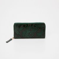 TOPKAPI/トプカピ TOPKAPI 【TREASURE TOPKAPI】ローズエンボス ツヤ レザー ラウンドファスナー 長財布/507965443