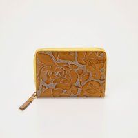 TOPKAPI/トプカピ TOPKAPI 【TREASURE TOPKAPI】ローズエンボス ツヤ レザー ラウンドファスナー 二つ折り財布/パスポート対応/507965444