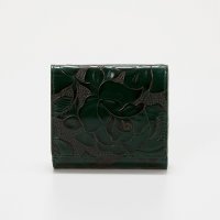 TOPKAPI/トプカピ TOPKAPI 【TREASURE TOPKAPI】ローズエンボス ツヤ レザー 二つ折り財布/507965445