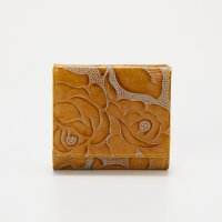 TOPKAPI/トプカピ TOPKAPI 【TREASURE TOPKAPI】ローズエンボス ツヤ レザー 二つ折り財布/507965445