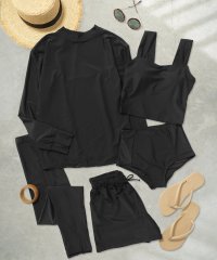 OSYAREVO/オシャレボ OSYAREVO 【ネット限定】【紫外線カット率99.9％以上】ラッシュガード レギンス 付き 体型カバー 【返品不可商品】/506605178