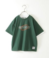 ikka kids/ダブルネック袖レイヤードロゴTシャツ（120〜160cm） /507043354