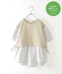 ikka kids/【親子おそろい】ベストレイヤードプルオーバー（120〜160cm）/507775542