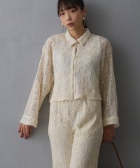 NICOLE white/コード刺繍ブラウス/507919200