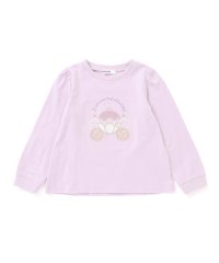 キラキラレースパッチモチーフボーダーTシャツ(80~130cm)