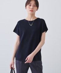 INDIVI/【洗える／清涼感】レーヨンストレッチ フレンチスリーブニット/507955674