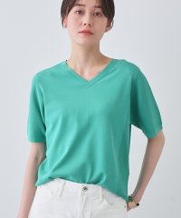 INDIVI/インディヴィ INDIVI 【洗える／清涼感】レーヨンストレッチ 安心丈の半袖ニット/507959495