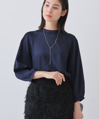 INDIVI/【洗える】シャーリング風ラグランスリーブブラウス/507959500