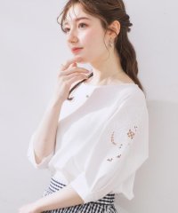Couture Brooch/【接触冷感・洗える・UV機能付き・二の腕カバー】デイジー＆リボン エンブロドルマントップス/507962946