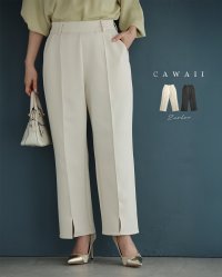 CAWAII/カワイイ CAWAII フロントラインの裾スリットパンツ/507965574