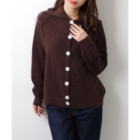 Lace Ladies/レースレディース Lace Ladies オーバーサイズ ラグランスリーブ フロントボタン 襟付き ニット カーディガン トップス/507965619