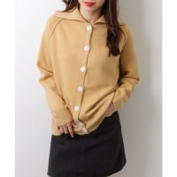Lace Ladies/レースレディース Lace Ladies オーバーサイズ ラグランスリーブ フロントボタン 襟付き ニット カーディガン トップス/507965619