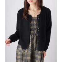 Lace Ladies/レースレディース Lace Ladies フラワー ボタン ラウンドネック 長袖 ニット プルオーバー カーディガン/507965631