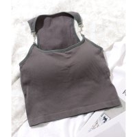 Lace Ladies/レースレディース Lace Ladies バックル付き コンパクト リブ カップ付き タンクトップ/507965664