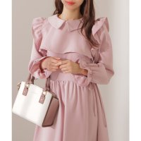 Lace Ladies/レースレディース Lace Ladies サイド レースアップ フリル マキシ ワンピース/507965704