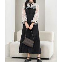 Lace Ladies/レースレディース Lace Ladies レース ボレロ付き 2WAY キャミソール ワンピース/507965718