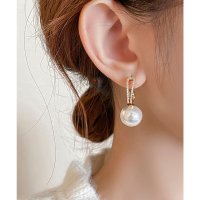 Lace Ladies/レースレディース Lace Ladies 3WAY パール ビジュー フープ ピアス/507965728