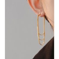 Lace Ladies/レースレディース Lace Ladies 3連 スネークチェーン タッセル フリンジ ピアス/507965736