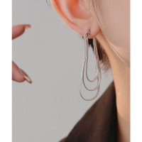 Lace Ladies/レースレディース Lace Ladies 3連 スネークチェーン タッセル フリンジ ピアス/507965736