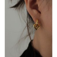 Lace Ladies/レースレディース Lace Ladies ダブル リング ニュアンス ハート ピアス/507965739