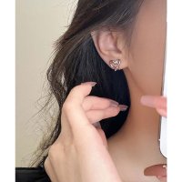 Lace Ladies/レースレディース Lace Ladies シンプル オープン ハート イヤリング / ピアス/507965743