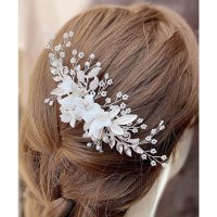 Lace Ladies/レースレディース Lace Ladies 3D フラワー ボタニカル ウエディング ヘアコーム/507965755