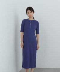 N Natural Beauty Basic/ヘンリーネックリブニットワンピース/507966569