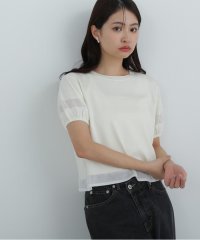 N Natural Beauty Basic/切替シアーパフニット/507966572