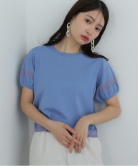 N Natural Beauty Basic/切替シアーパフニット/507966572
