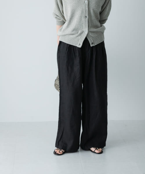 かぐれ　リネンパンツ かぐれ（カグレ）の「リネンワイドイージーパンツ（）」 - WEAR