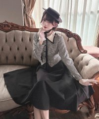an another angelus/アンアナザーアンジェラス an another angelus 【洗える】レイヤード風ギンガムフィット&フレアーワンピース/507966970