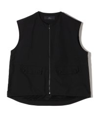 SHIPS WOMEN/SHIPS Primary Navy Label:タフタ ジップアップ ジレ/507967975