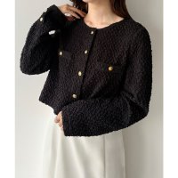 mipiarl/ミピアール mipiarl mipiarl ぽこぽこ金ボタントップス/507968152