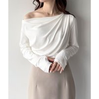 mipiarl/ミピアール mipiarl mipiarl 薄手ドレープトップス/507968162